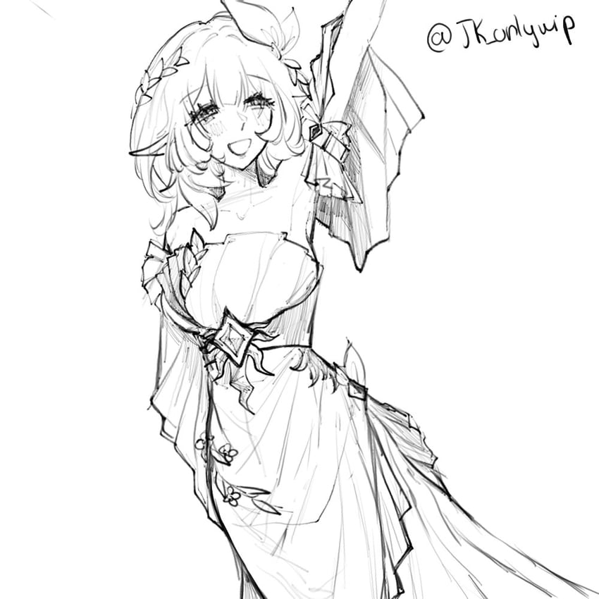 cyrene (honkai and 1 more) drawn by jk_(jk_onlywip)