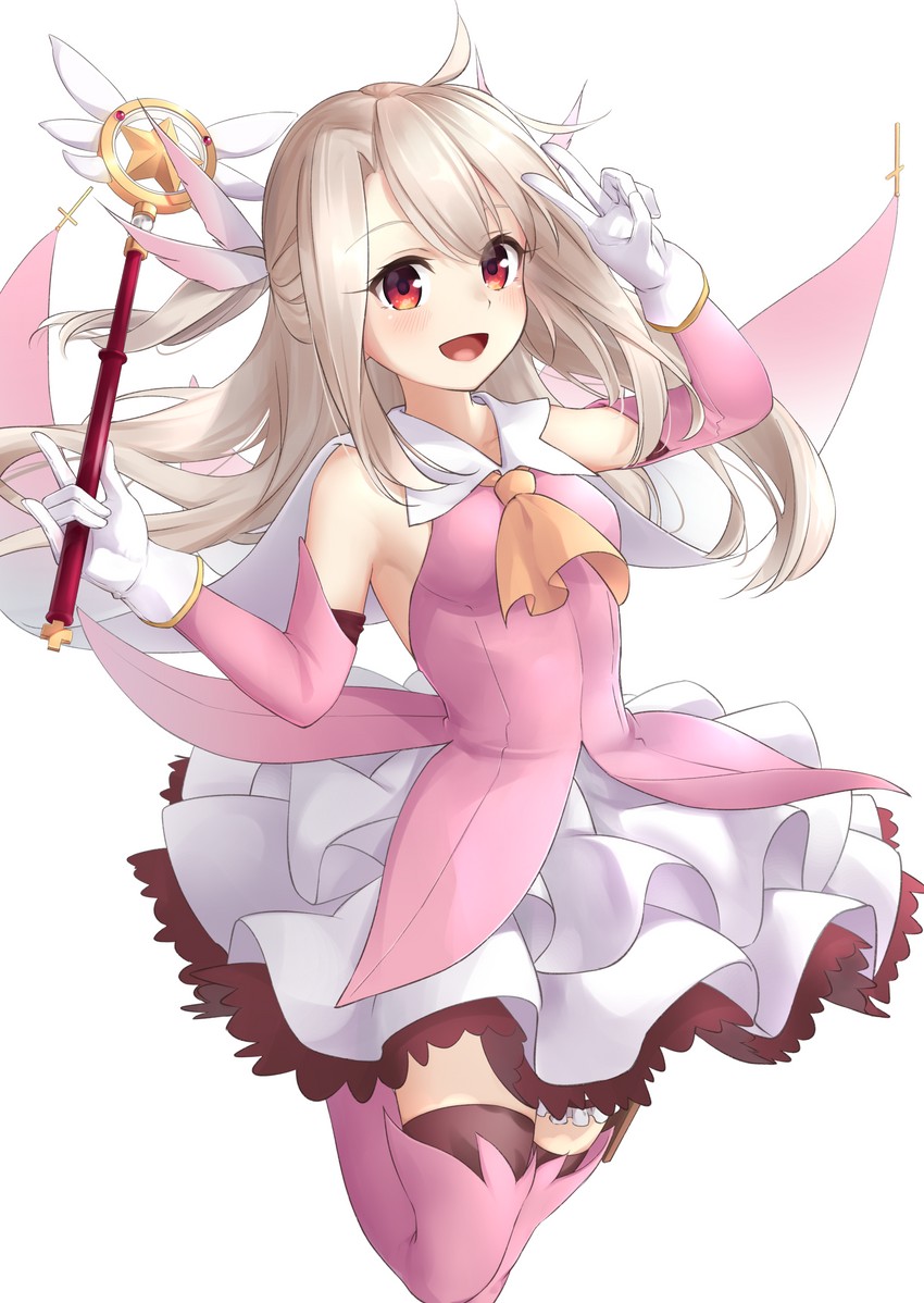 illyasviel von einzbern, prisma illya, and magical ruby (fate and 1 more) drawn by tsurupy