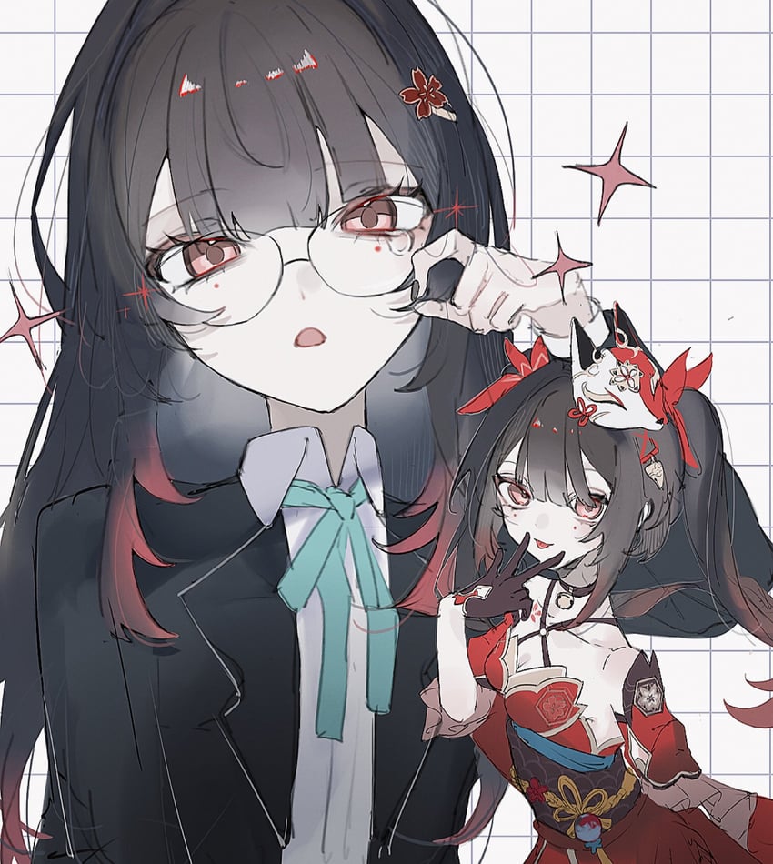 sparkle (honkai and 1 more) drawn by sui_(0x0_2)
