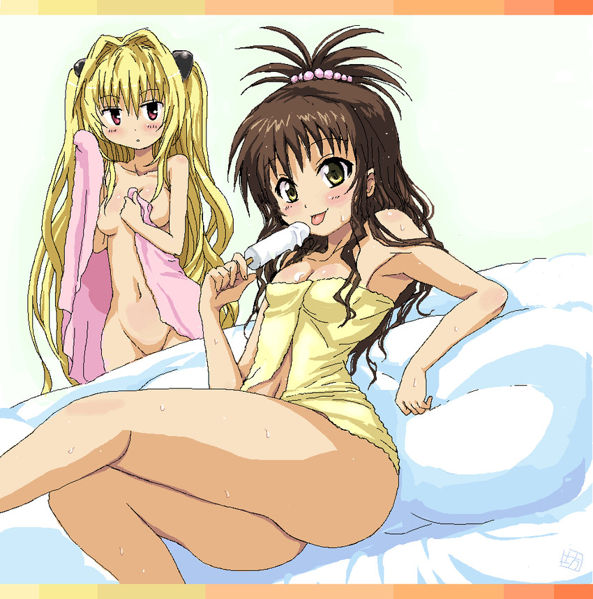 konjiki no yami and yuuki mikan (to love-ru) drawn by bou_(artist)