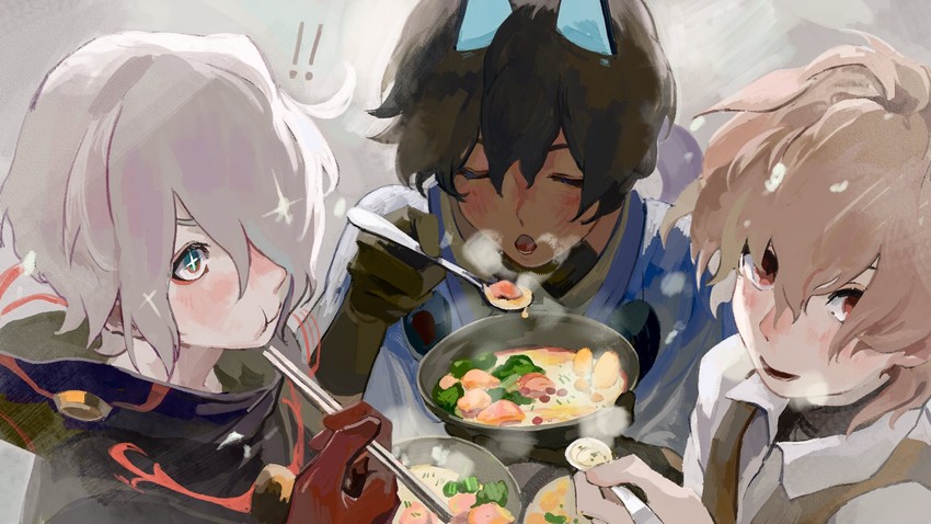 karna, arjuna, sieg, and arjuna alter (fate and 1 more) drawn by windykown