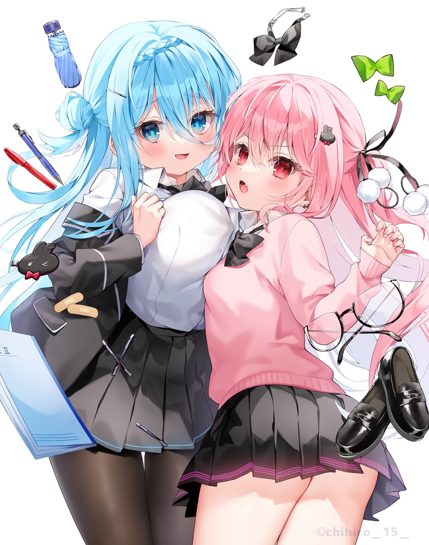 kirara mei and saotome nagisa (original) drawn by chihiro_(khorosho)