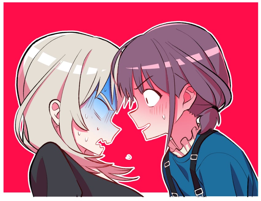 iseri nina and kawaragi momoka (girls band cry) drawn by gganchan