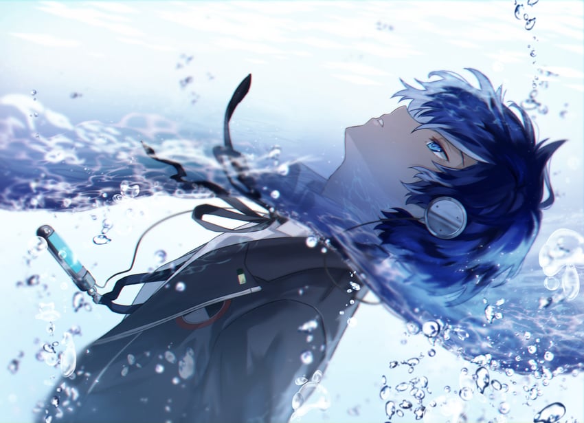 yuuki makoto (persona and 1 more) drawn by tsukitaka