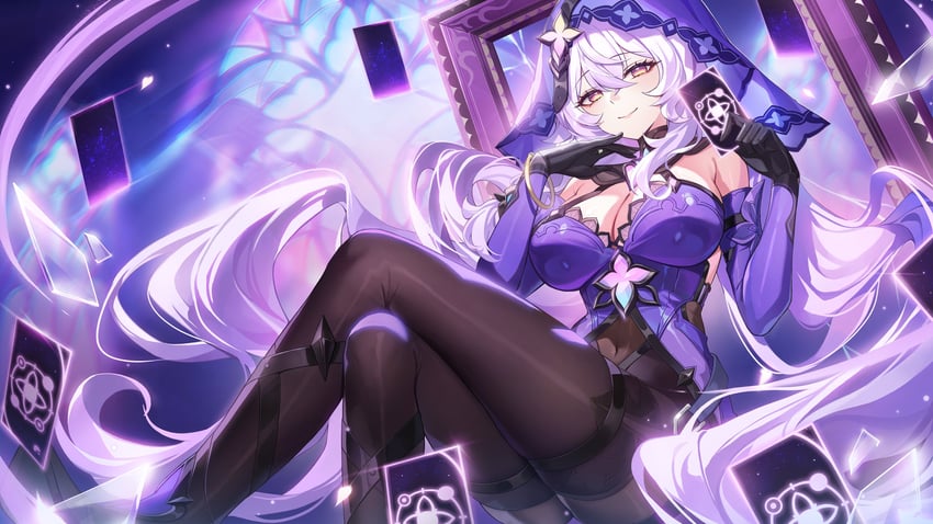 black swan (honkai and 1 more) drawn by ppeach