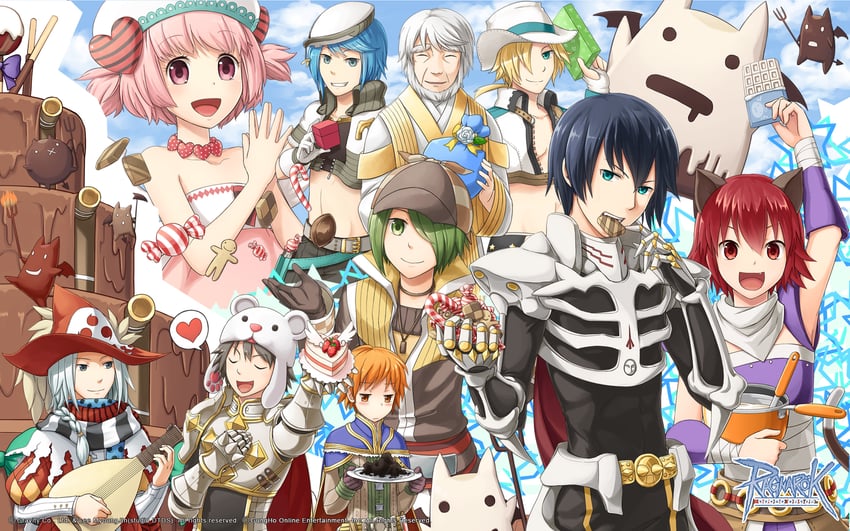 lord knight, alchemist, assassin, guillotine cross, deviruchi, and 9 more (ragnarok online) drawn by natsuya_(kuttuki)