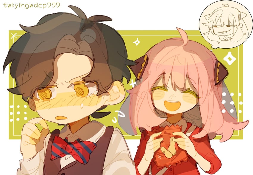 anya and damian desmond (spy x family) drawn by yingwdcp999