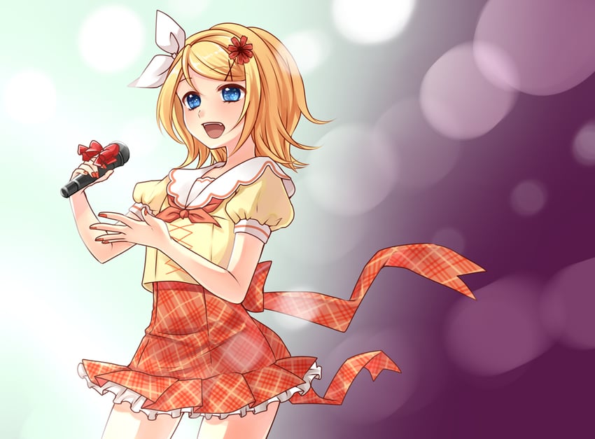 kagamine rin (vocaloid and 1 more) drawn by yayoi_(egoistic_realism)