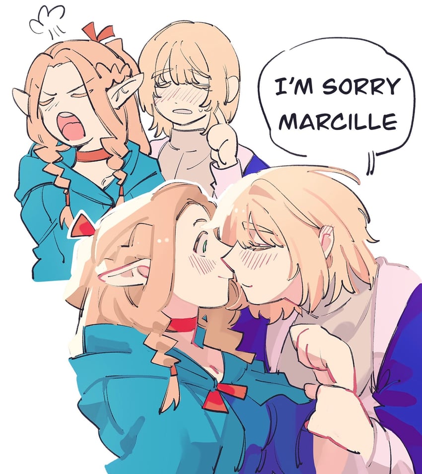 marcille donato and falin touden (dungeon meshi) drawn by dohwa110