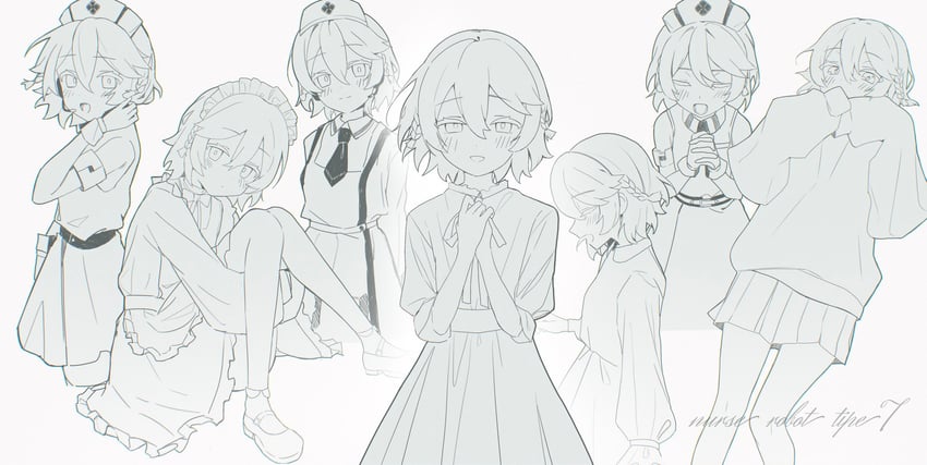 nurse robot type t (utau and 1 more) drawn by mishio_(misio_40)