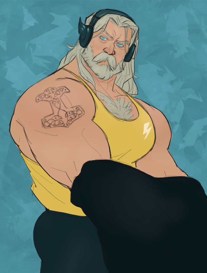 thor (marvel and 1 more) drawn by fonzu_(callmefonzu)