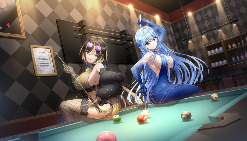 nayuki hiori and amadea wolfa (dolphin wave) drawn by ootomo_takuji