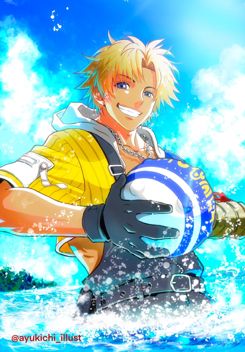 tidus (final fantasy and 1 more) drawn by ayukichi215