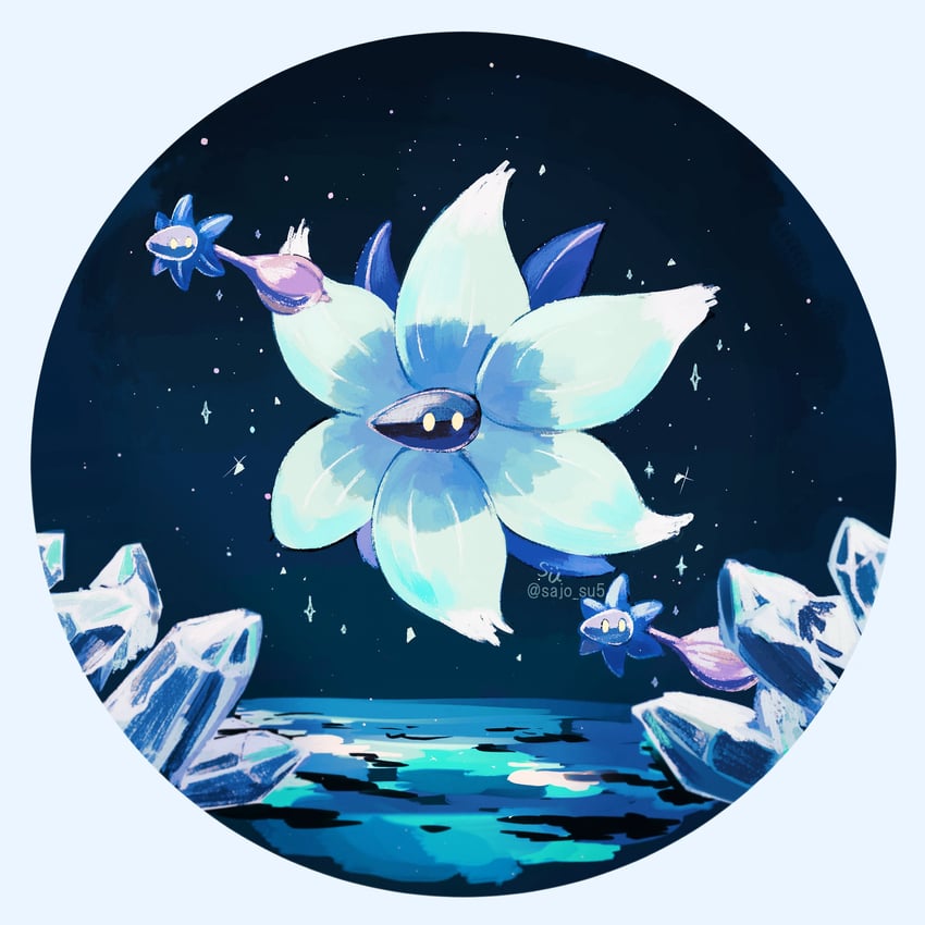 glimmora and glimmet (pokemon) drawn by su_(sajo_su5)