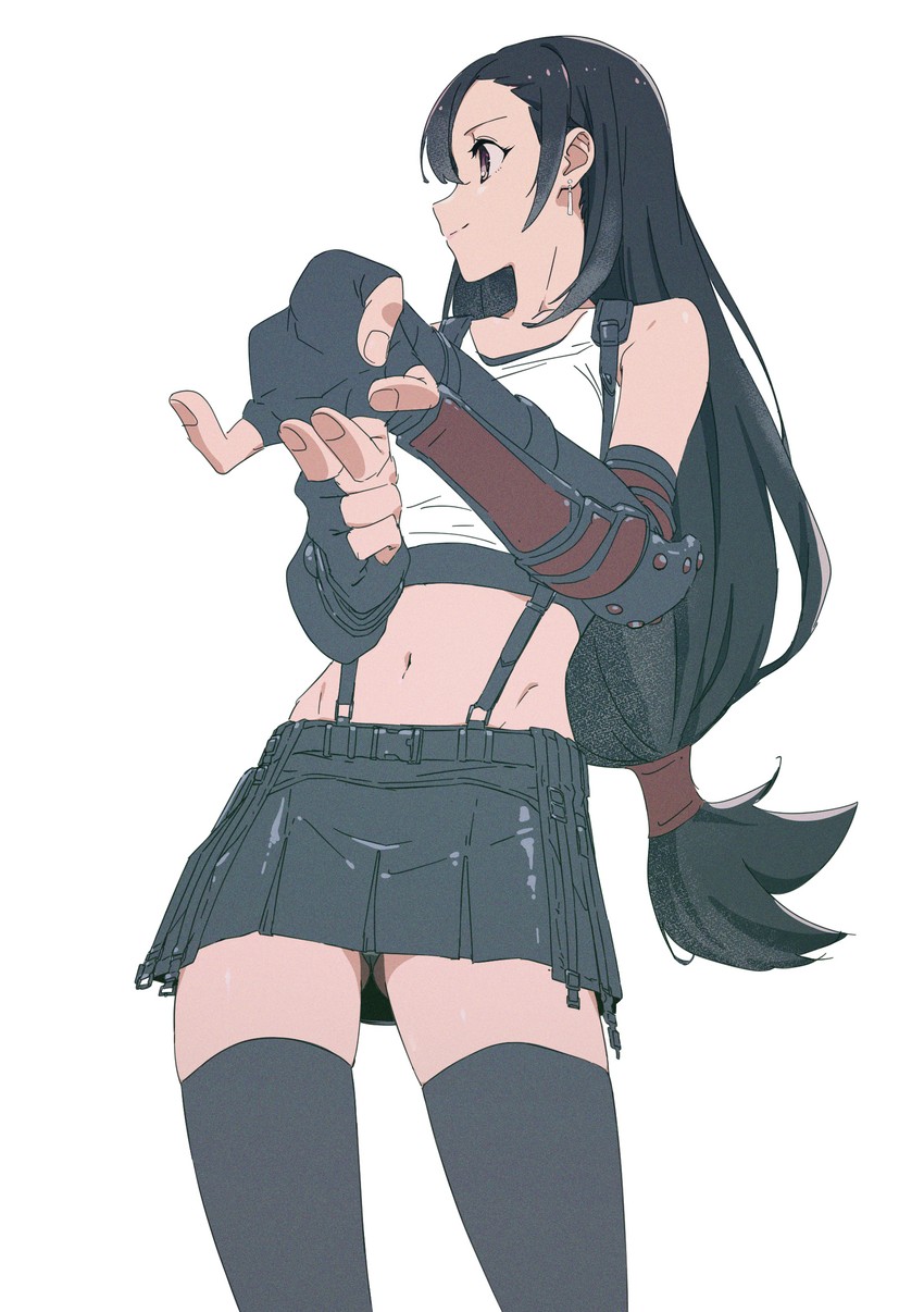 tifa lockhart (final fantasy and 2 more) drawn by shinashina