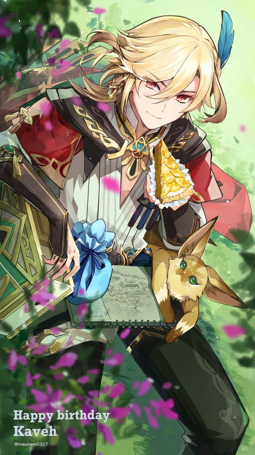 kaveh, mehrak, and desert fox (genshin impact) drawn by muri_(pan'ichi_murimuri_geinin)