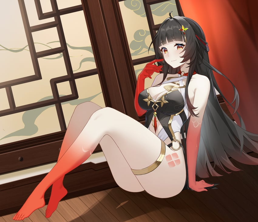 lingsha (honkai and 1 more) drawn by candy_shunya