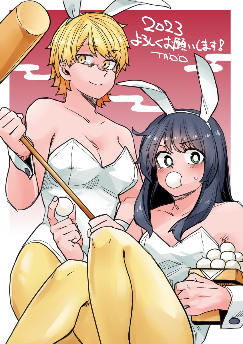 rindou hazuki and akizakura iori (ikemen joshi to josou danshi) drawn by tadd_(tatd)