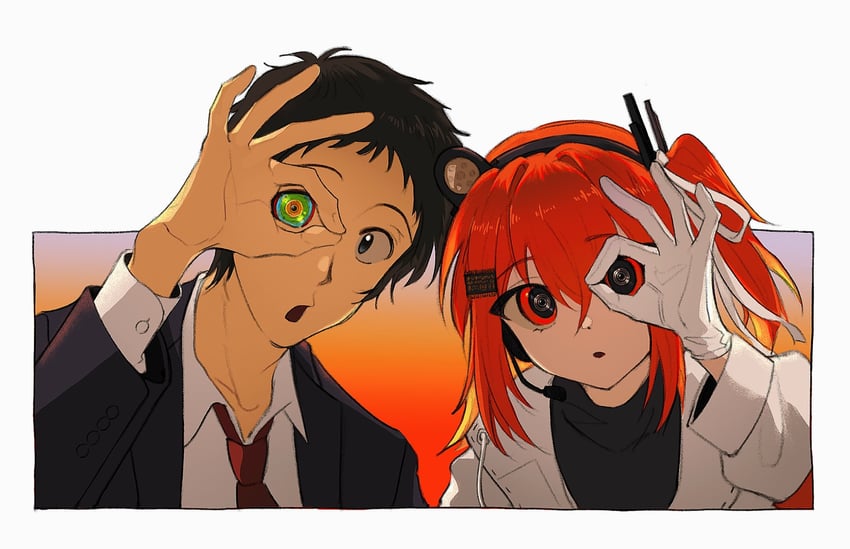adachi rei and adachi tooru (persona and 3 more) drawn by millotic