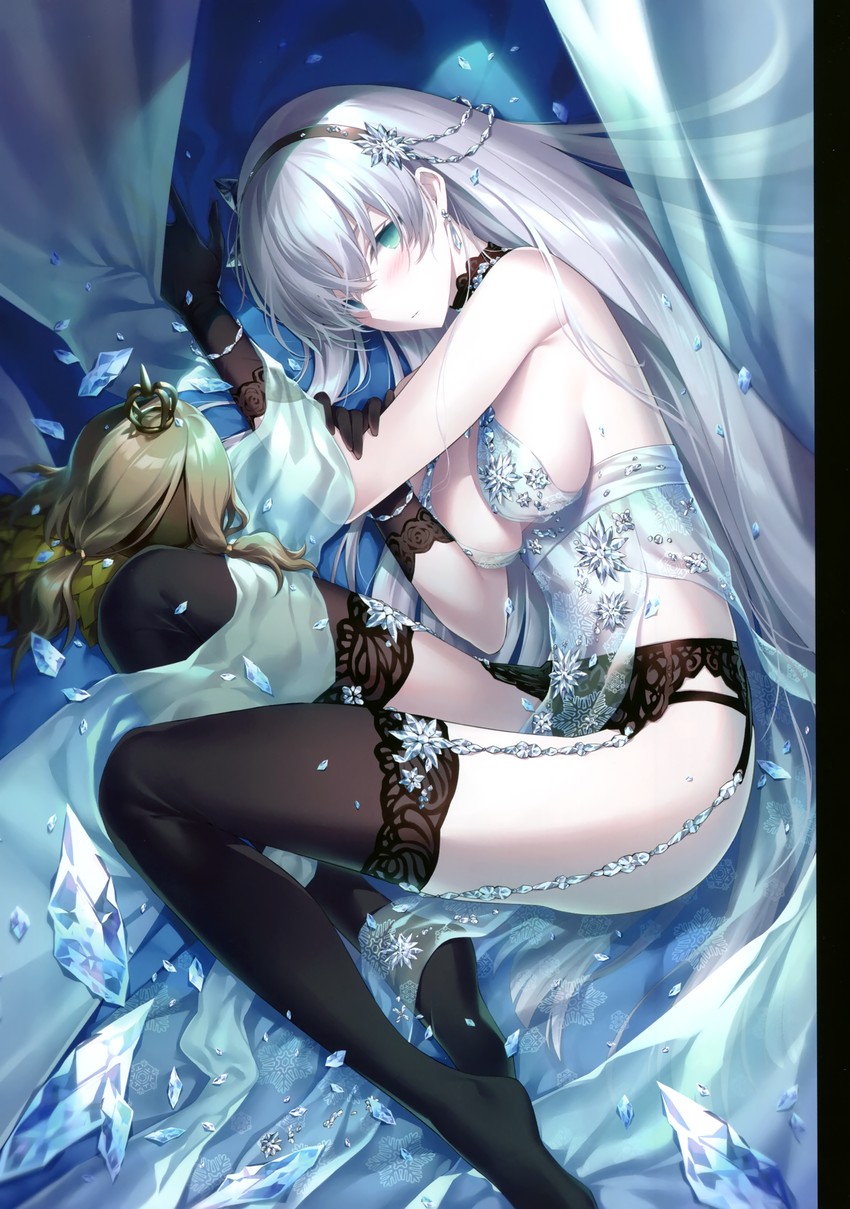 artoria pendragon, anastasia, and viy (fate and 1 more) drawn by kousaki_rui