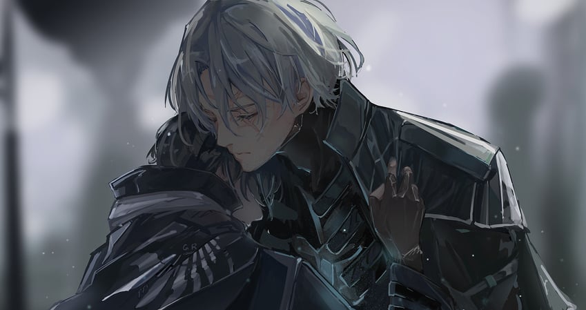 commandant, watanabe, and watanabe: epitaph (punishing: gray raven) drawn by chuantangfeng_draft