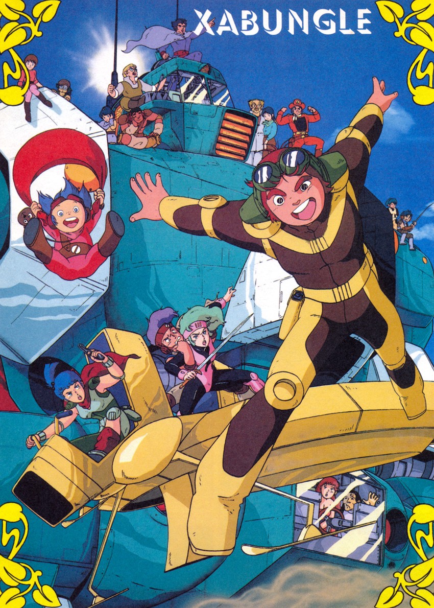 elchi cargo, rag uralo, jiron amos, walker gallia, chill, and 13 more (newtype and 1 more) drawn by kogawa_tomonori