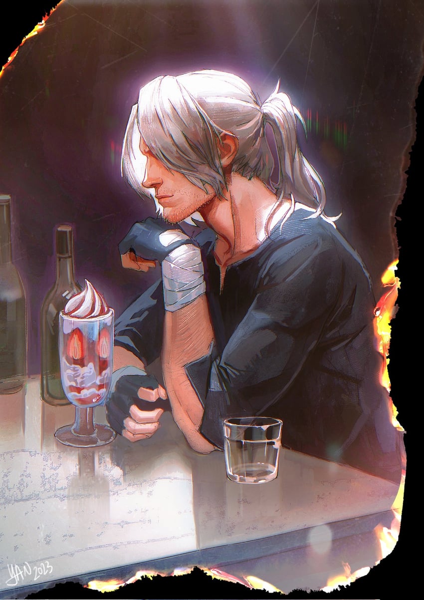 dante (devil may cry and 1 more) drawn by horademimirrr