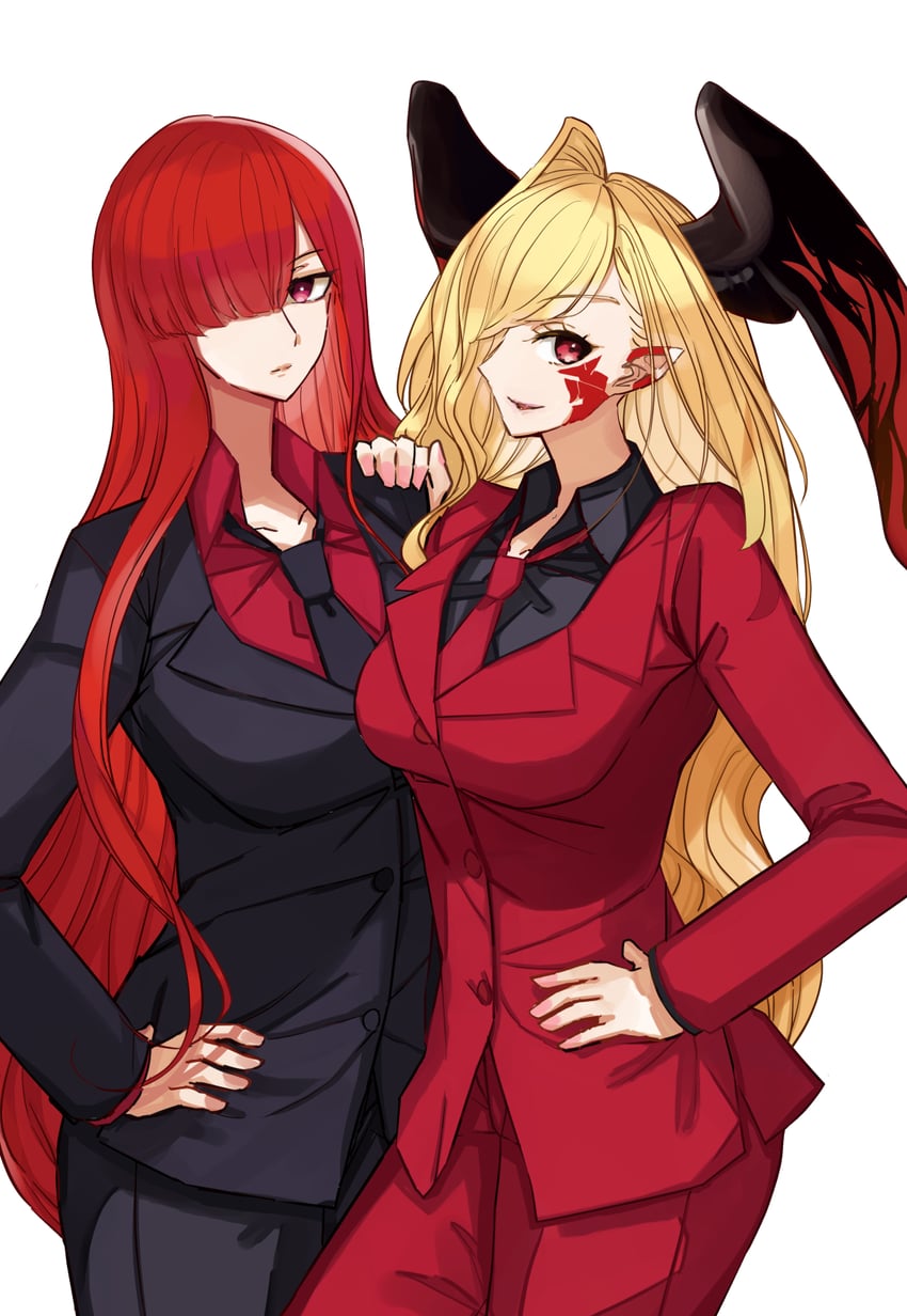 nero claudius, oda nobunaga, and queen draco (fate and 1 more) drawn by kozara14