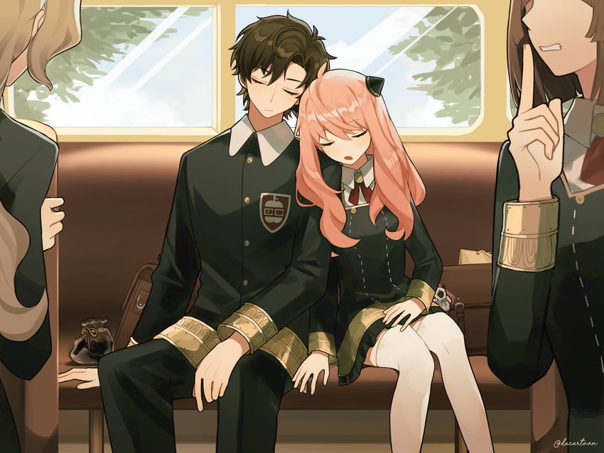 anya and damian desmond (spy x family) drawn by ducartoon