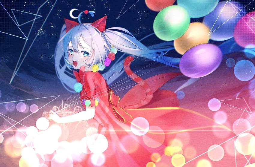 hatsune miku and wonderlands x showtime miku (vocaloid and 1 more) drawn by nuko_0108