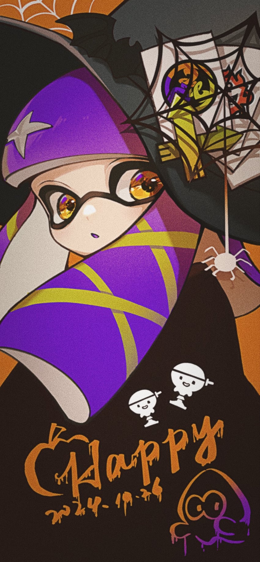 inkling player character and inkling girl (splatoon) drawn by mercy_war