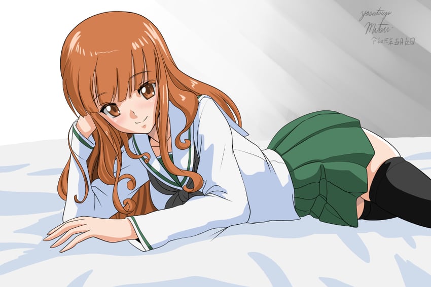 takebe saori (girls und panzer) drawn by matsui_yasutsugu