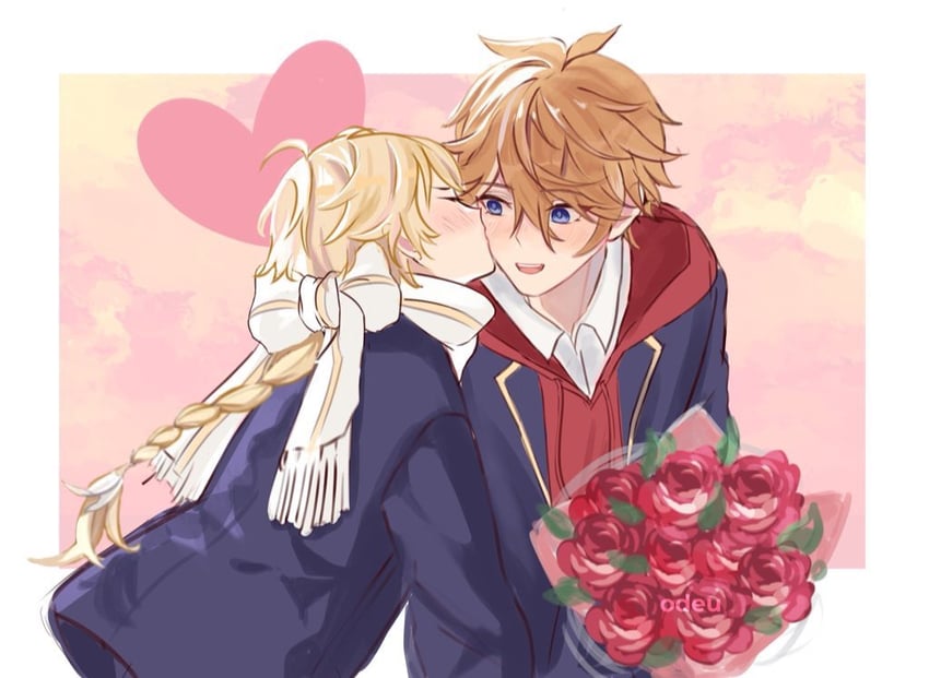 aether and tartaglia (genshin impact) drawn by hane_(odeu)