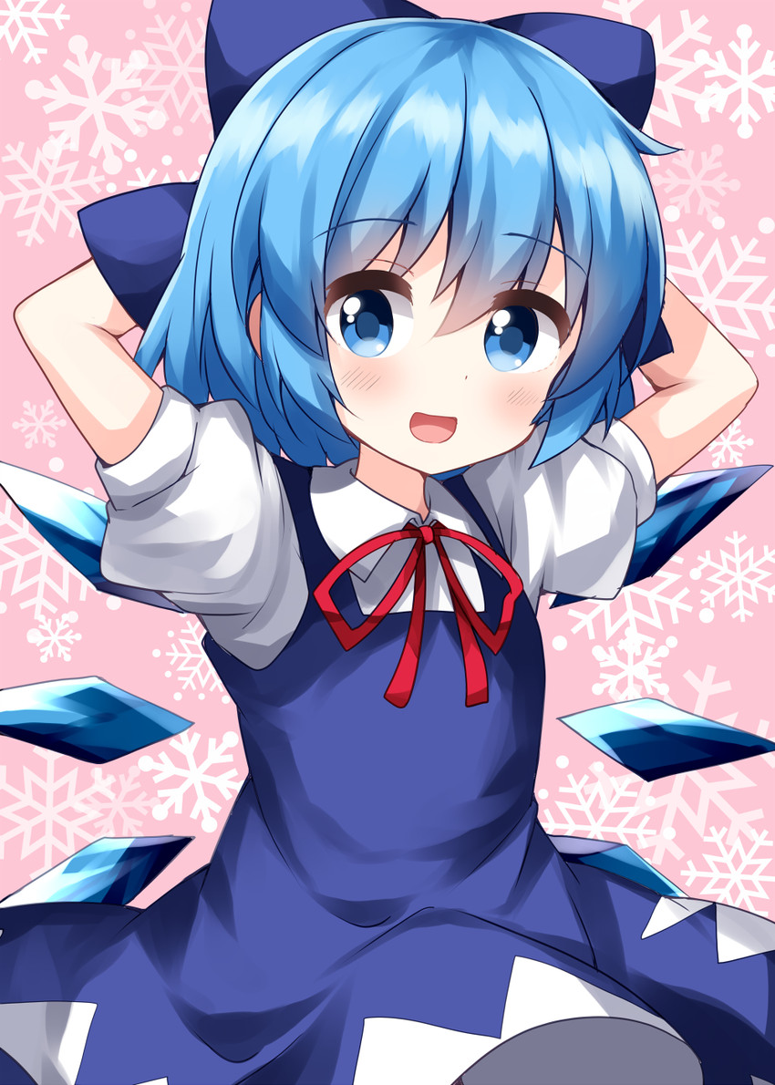 cirno (touhou) drawn by ruu_(tksymkw)