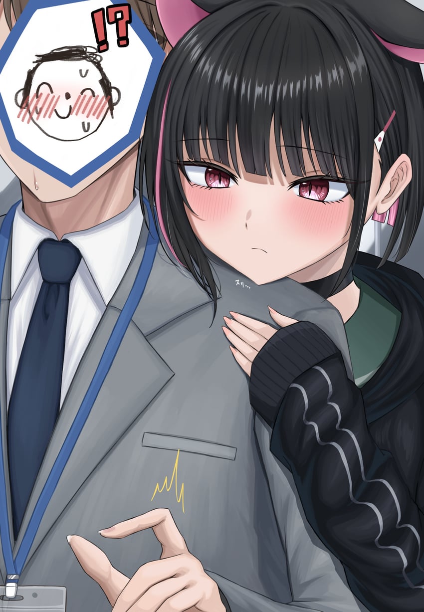 sensei, doodle sensei, and kazusa (blue archive) drawn by shikachi