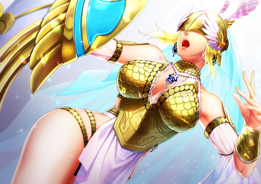 athena (musou orochi and 1 more) drawn by akatsuki_(kuon)