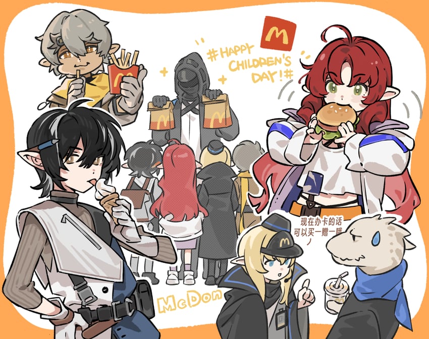 doctor, myrtle, durin, minimalist, rangers, and 1 more (arknights and 1 more) drawn by favilia