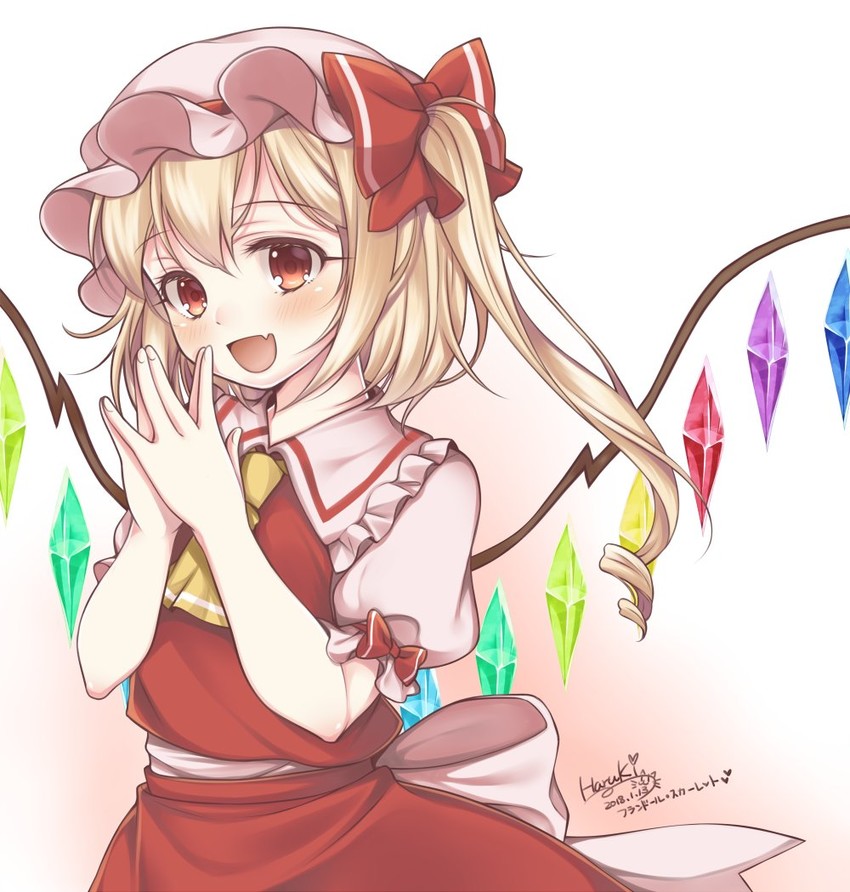flandre scarlet (touhou) drawn by haruki_(colorful_macaron)