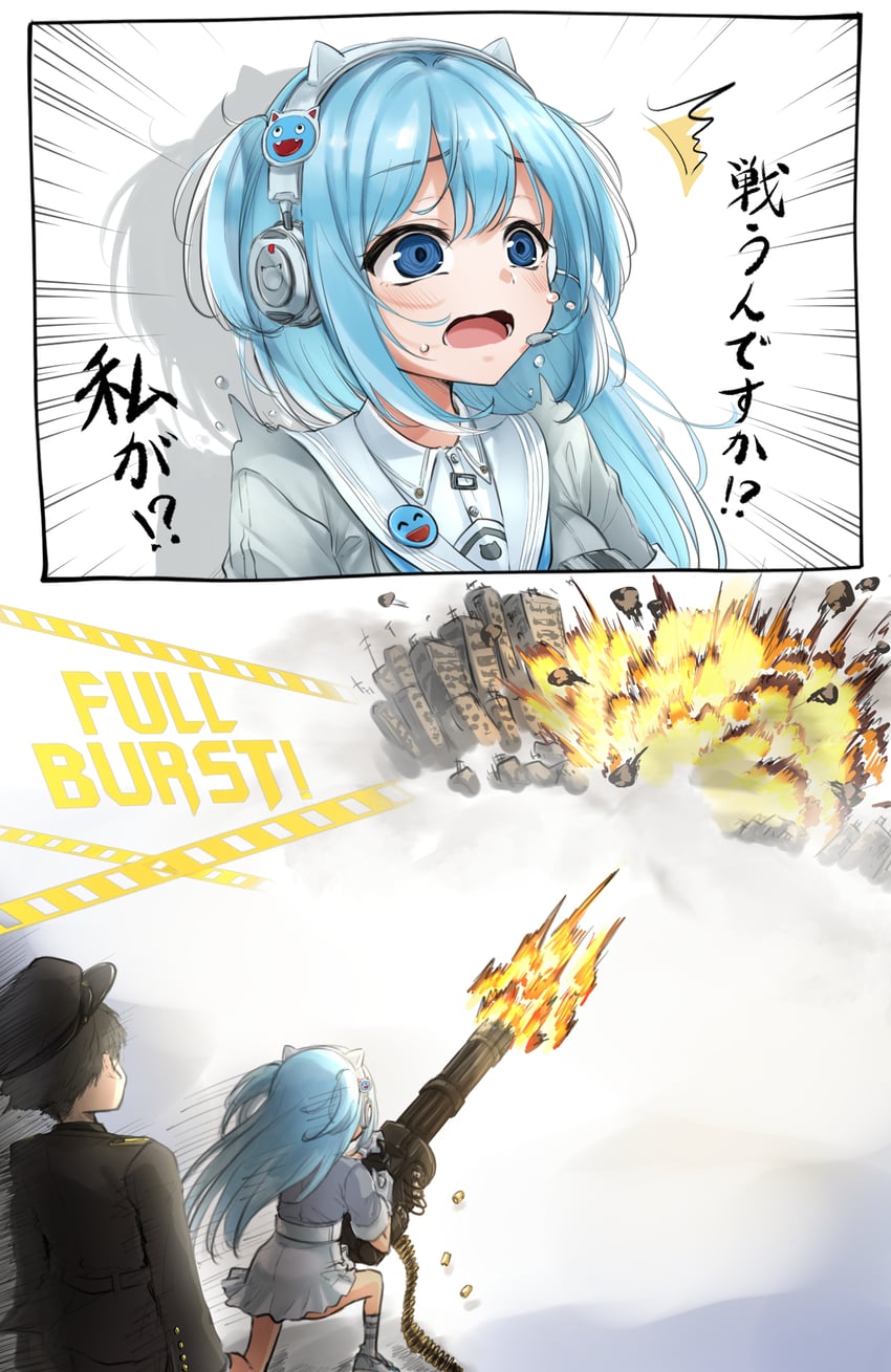 commander and shifty (goddess of victory: nikke) drawn by mini_dang01