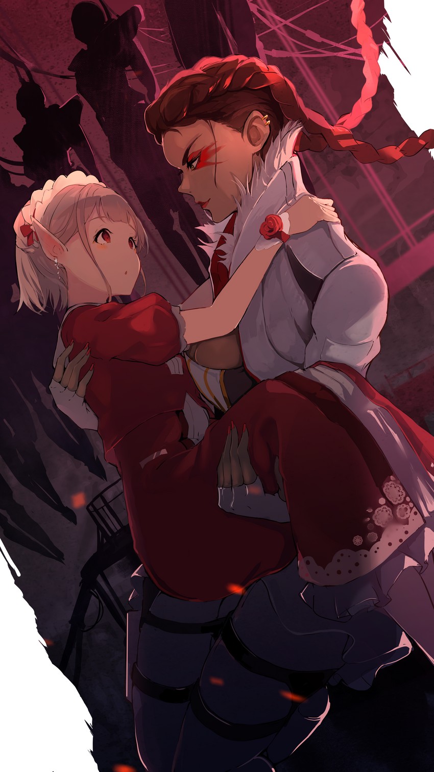 loba and elu (nijisanji and 1 more) drawn by nashimisaki_futakotamagawa