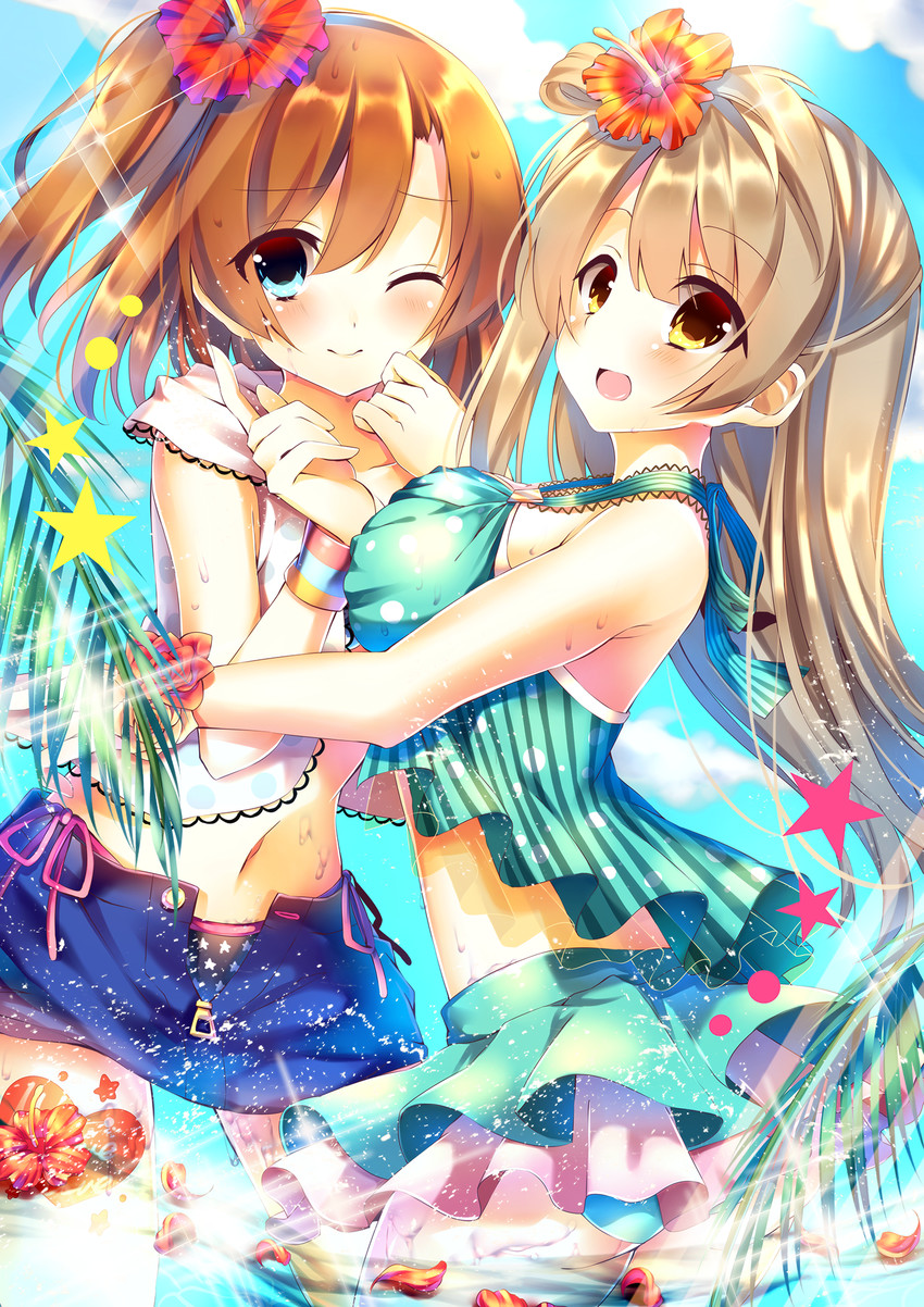 minami kotori and kosaka honoka (love live! and 2 more) drawn by saijou_haruki