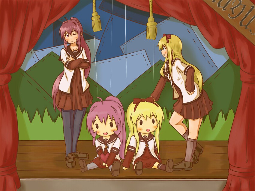 toshinou kyouko and sugiura ayano (yuruyuri) drawn by suzushiro_(gripen39)