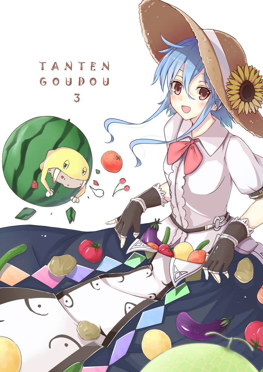 hinanawi tenshi (touhou and 1 more) drawn by koga_rejini