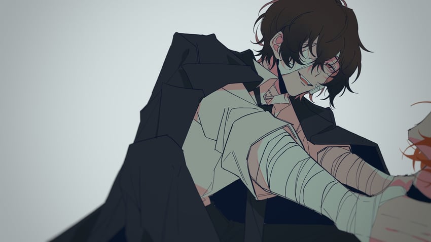dazai osamu and nakahara chuuya (bungou stray dogs) drawn by ziyi_zhengjun