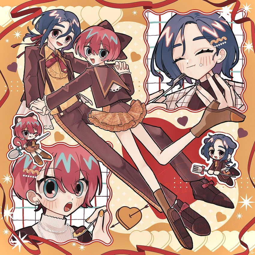 amate yuzuriha and shuji ito (gundam and 1 more) drawn by iriko_(ooo_uo9)