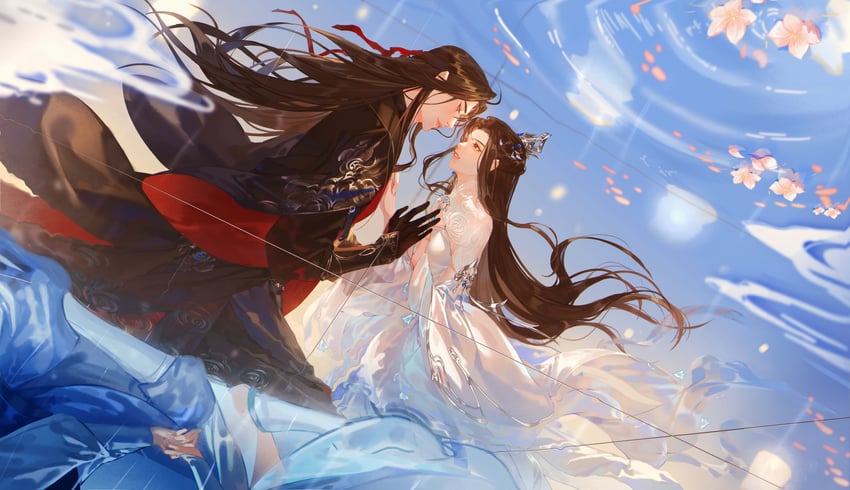 lu xueqi and zhang xiaofan (zhu xian) drawn by cuntouxiaoyeju