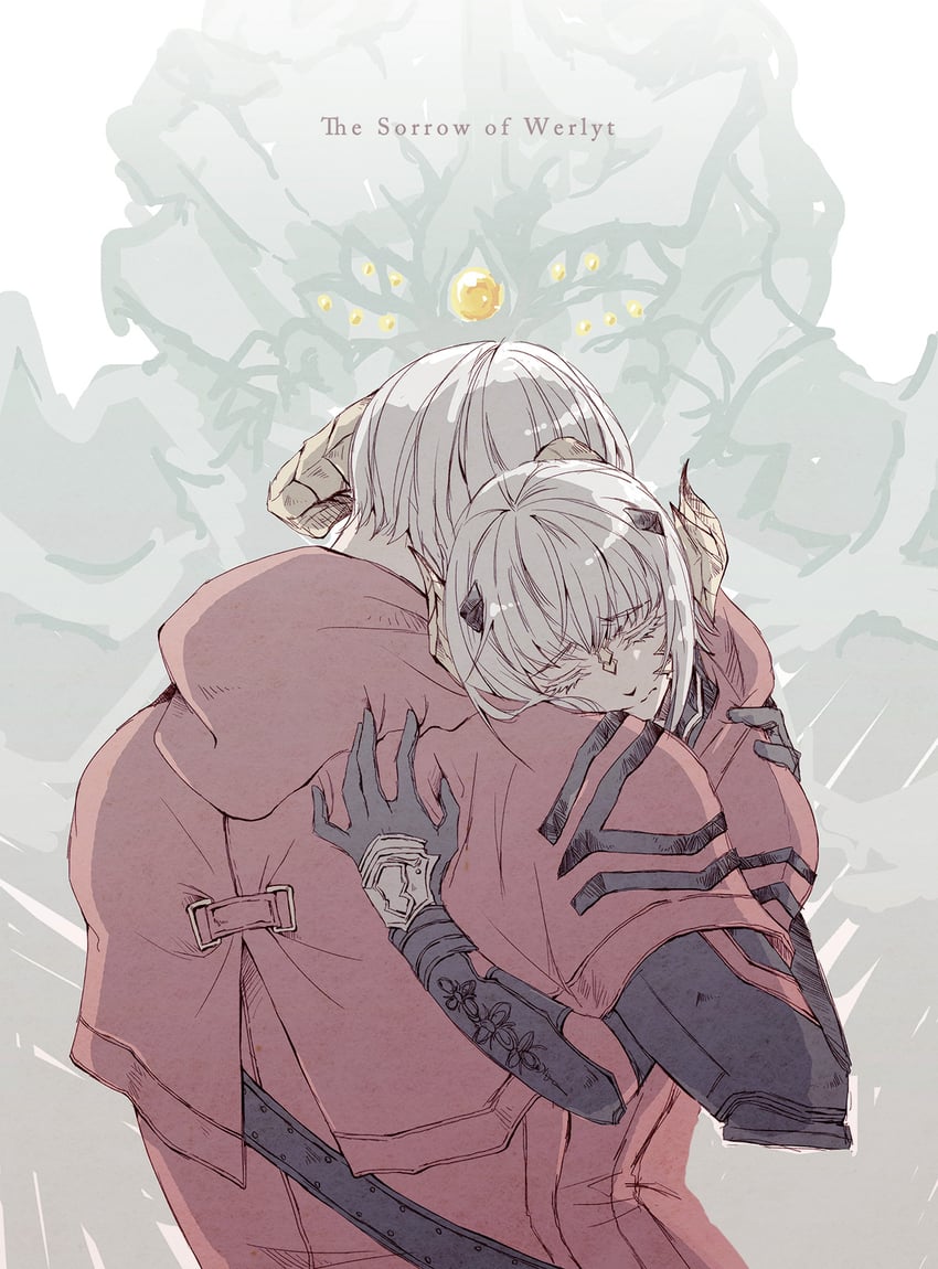 allie aan baelsar, diamond weapon, and alfonse aan baelsar (final fantasy and 1 more) drawn by yuzuriko_red