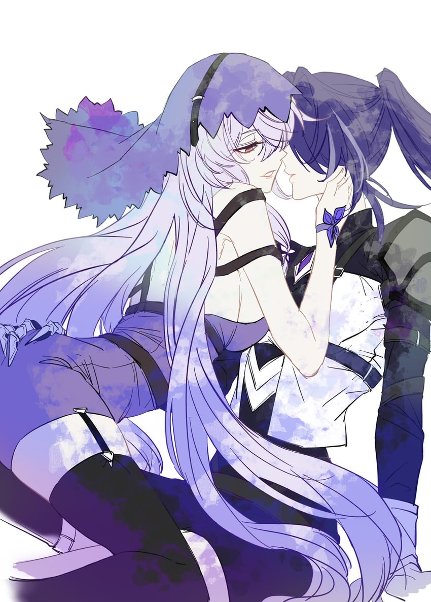 black swan and acheron (honkai and 1 more) drawn by shiba_xie18