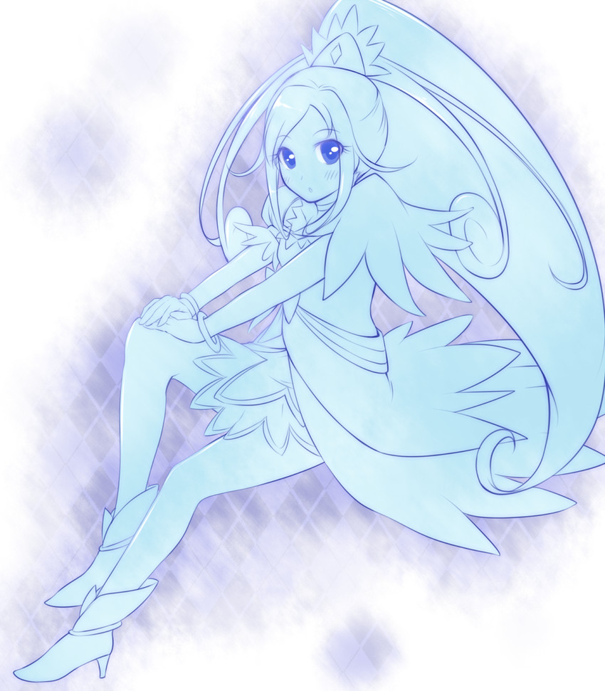 hishikawa rikka and cure diamond (precure and 1 more) drawn by arakawa_tarou