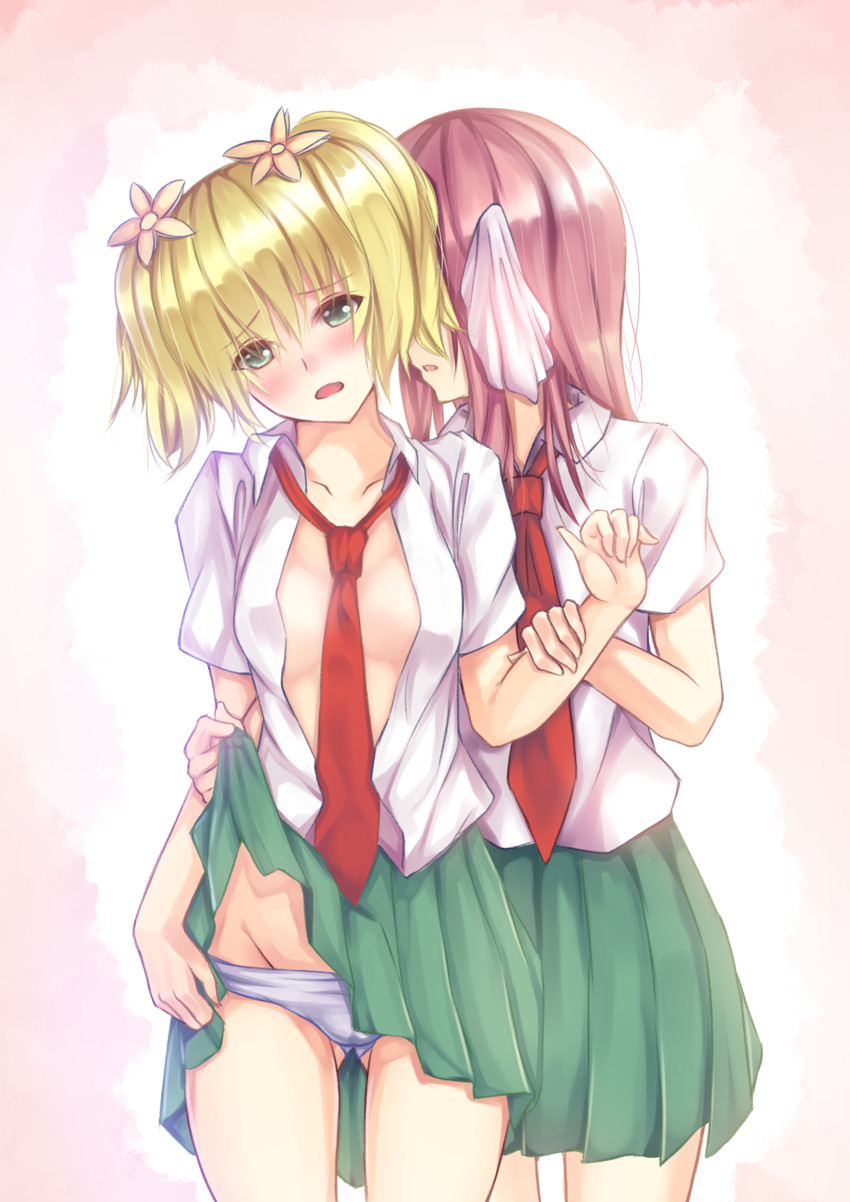 takayama haruka and sonoda yuu (sakura trick) drawn by veilrain
